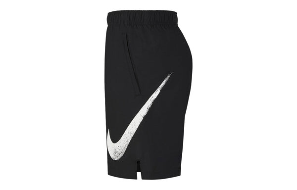 Шорты men's large swoosh sports black shorts Nike, черный — фото 3