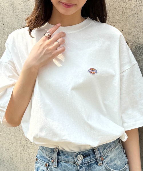 

Футболка с вышивкой, оверсайз Dickies, белый