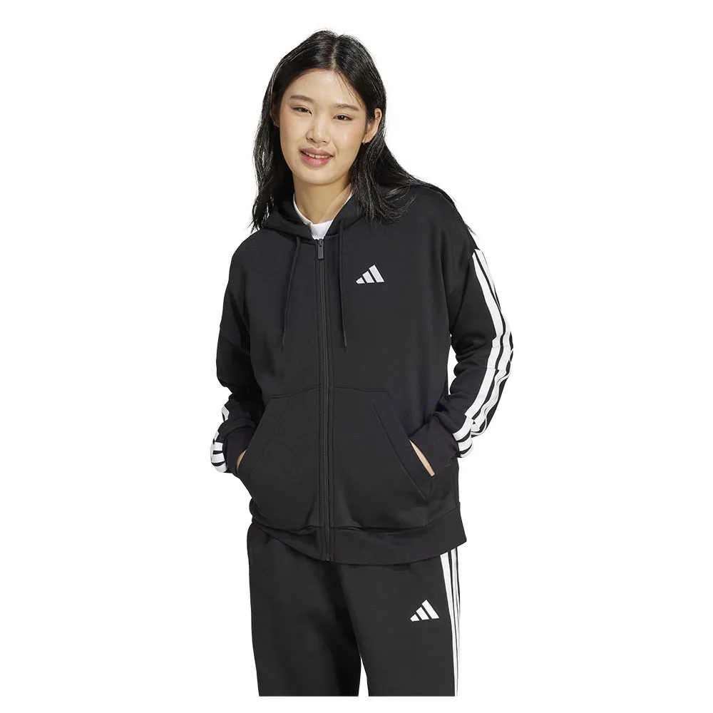 

Толстовка adidas Essentials 3 Stripes Fleece full zip, черный