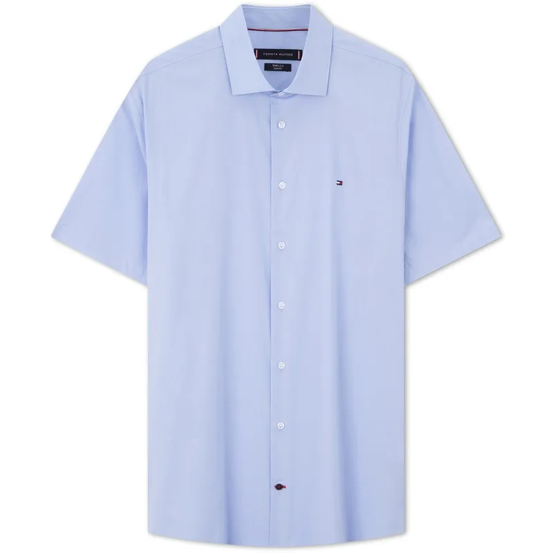 Рубашка мужская с лацканом Tommy Hilfiger, Light Blue DXA — фото 3