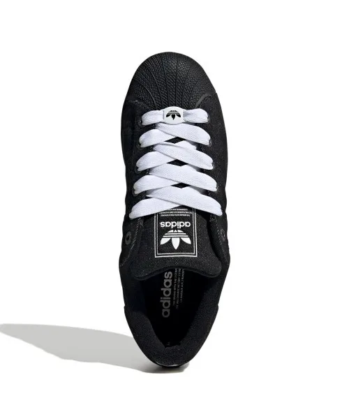 Мужские/женские кеды из денима Superstar II adidas чёрные — фото 3
