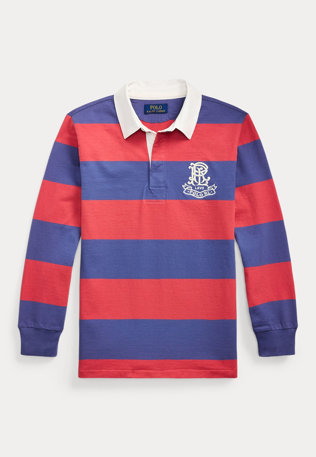 

Рубашка с длинными рукавами CREST STRIPED COTTON JERSEY RUGBY SHIRT Polo Ralph Lauren, красный