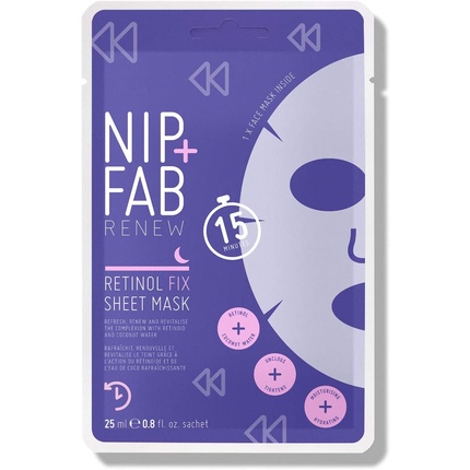 

Маска для лица Retinol Fix Sheet Mask with Coconut Water and Edelweiss Flower Extract 24ml