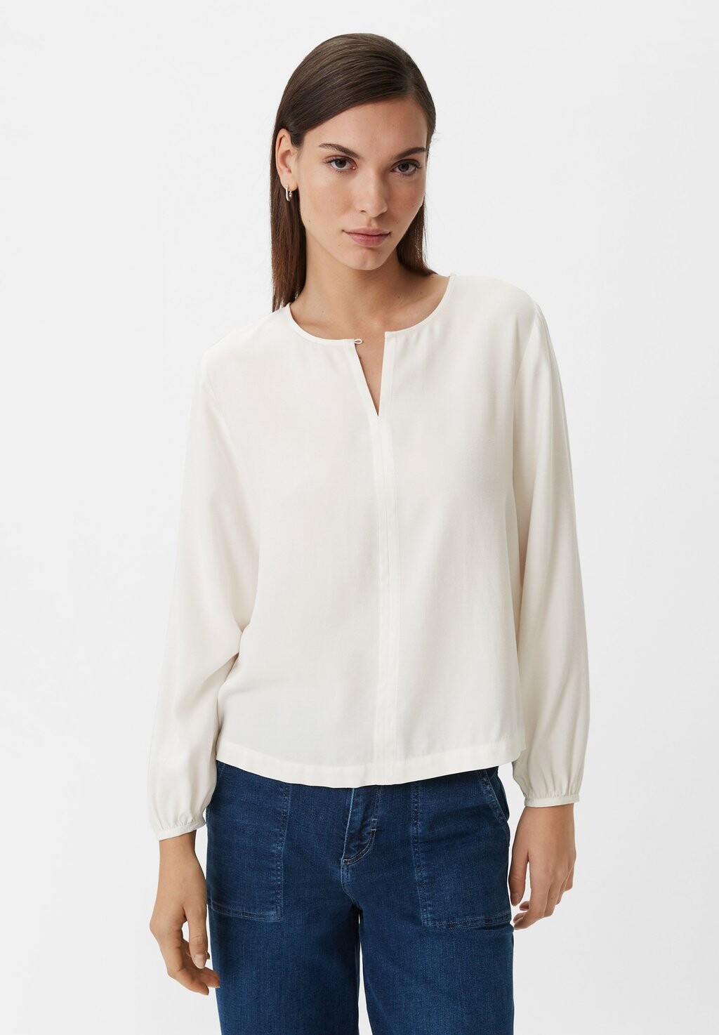 

Блузка LANGARM comma casual identity, цвет weiß