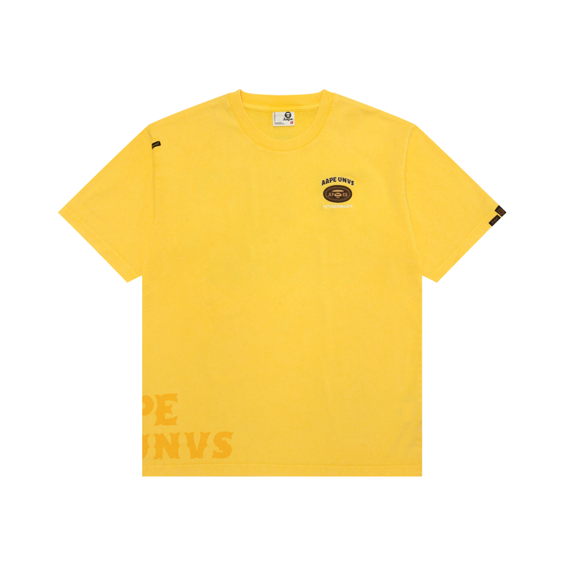 

Футболка с вышитым логотипом A Bathing APE Aape, желтый