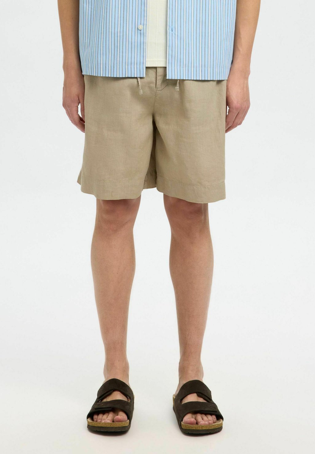 

Шорты SLHLOOSE MAGNUS SUN STRING Selected Homme, бежевый