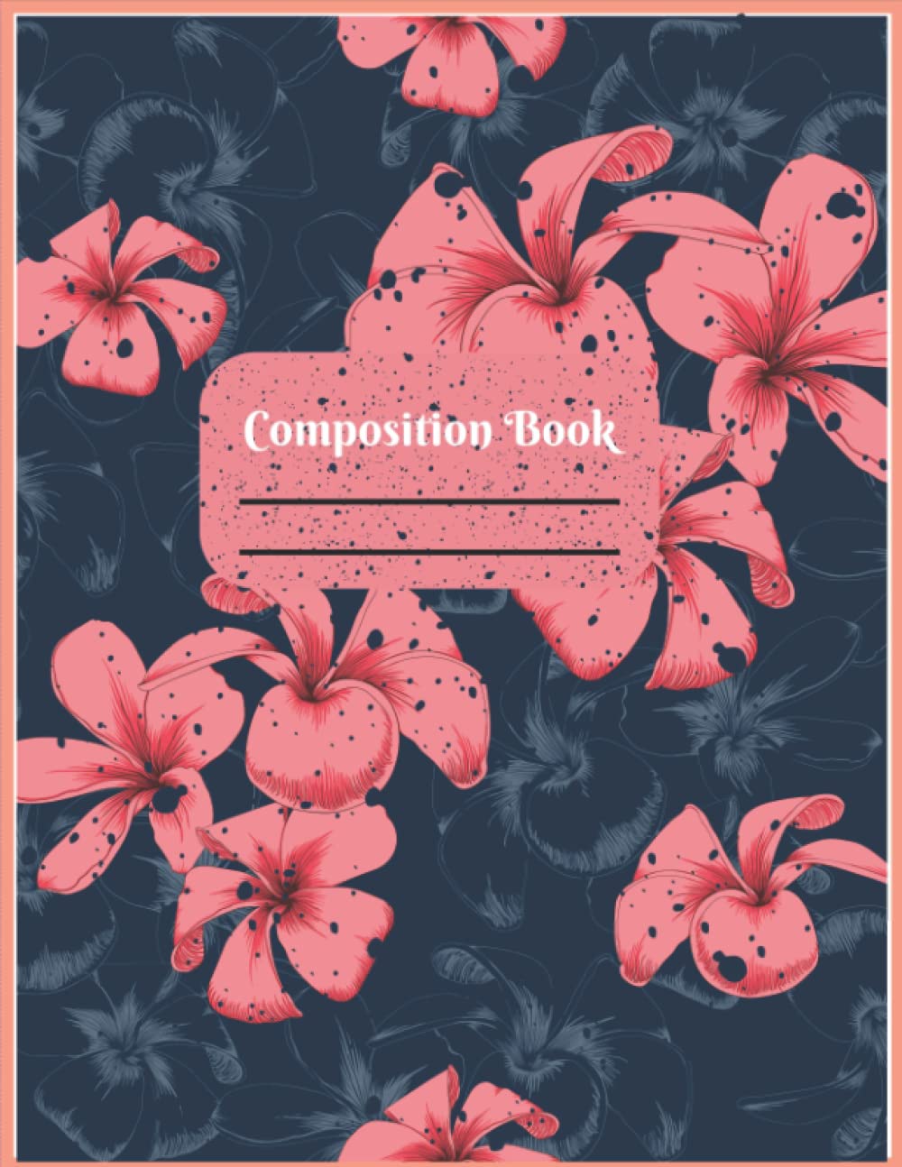 

Coral Pink, Floral Composition Book (Independently published)
