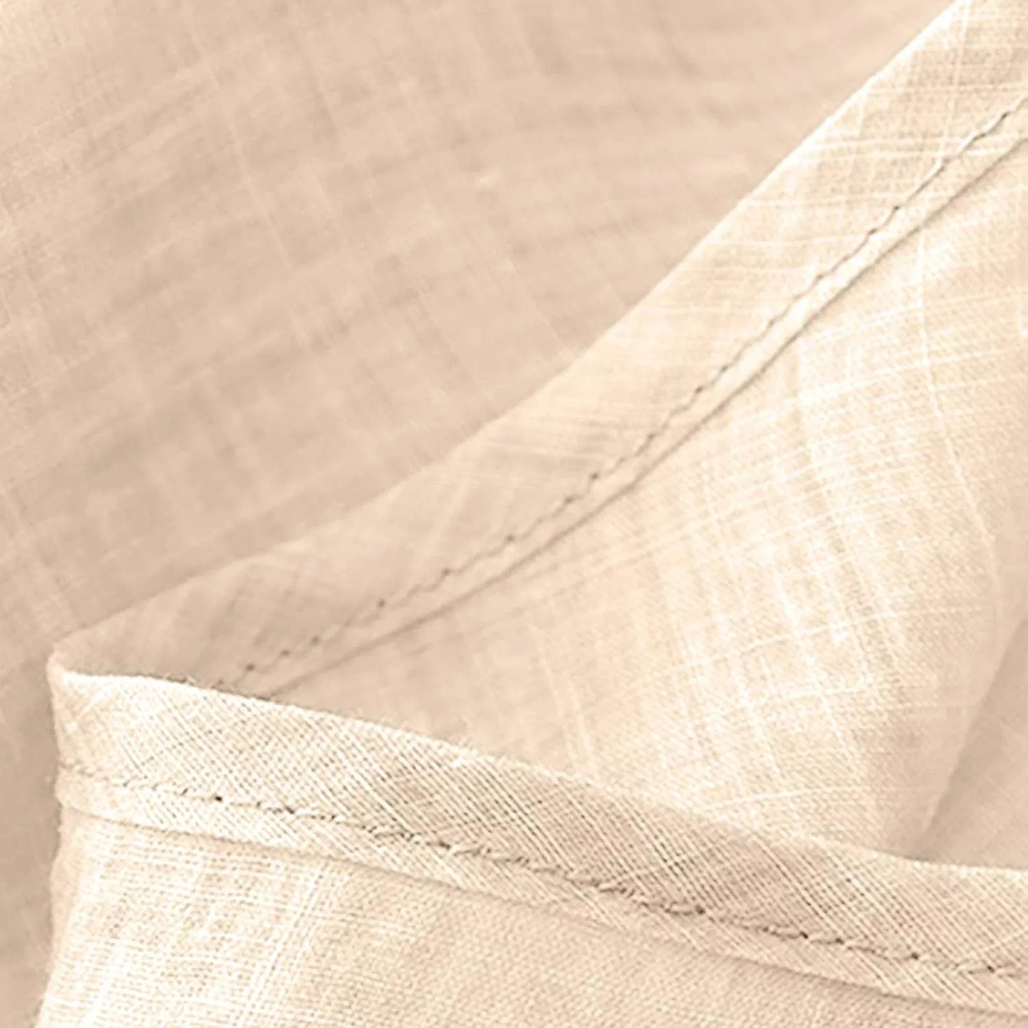 Блуза женская хлопковая Gauze, свободный крой, цвет Beige — фото 3