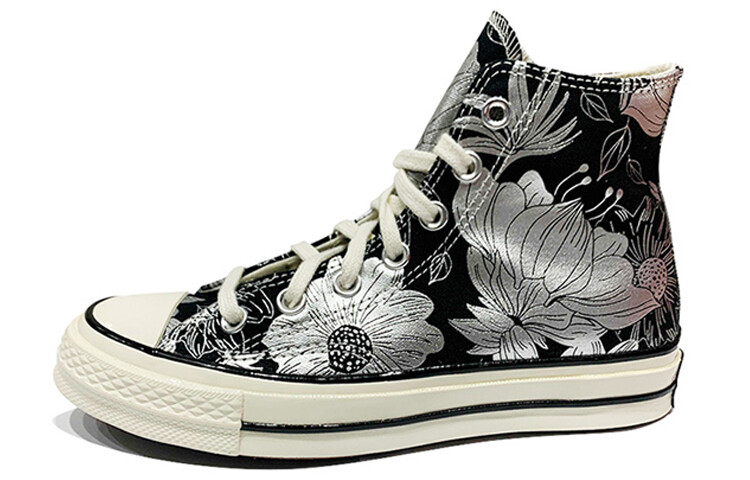 

Кеды Converse Chuck Taylor All Star 70 Hi Vintage Floral Black Silver Women's