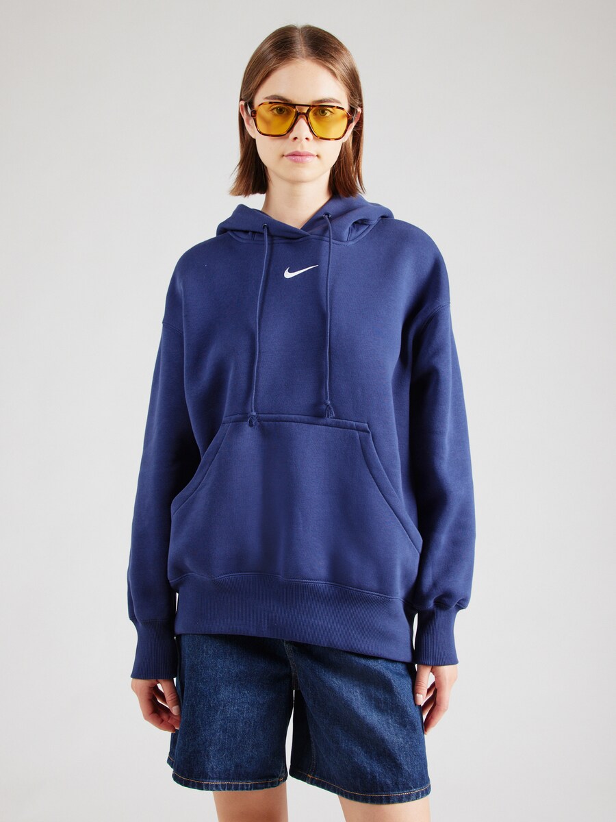 Толстовка Nike Sportswear Phoenix Fleece, темно-синий — фото 2