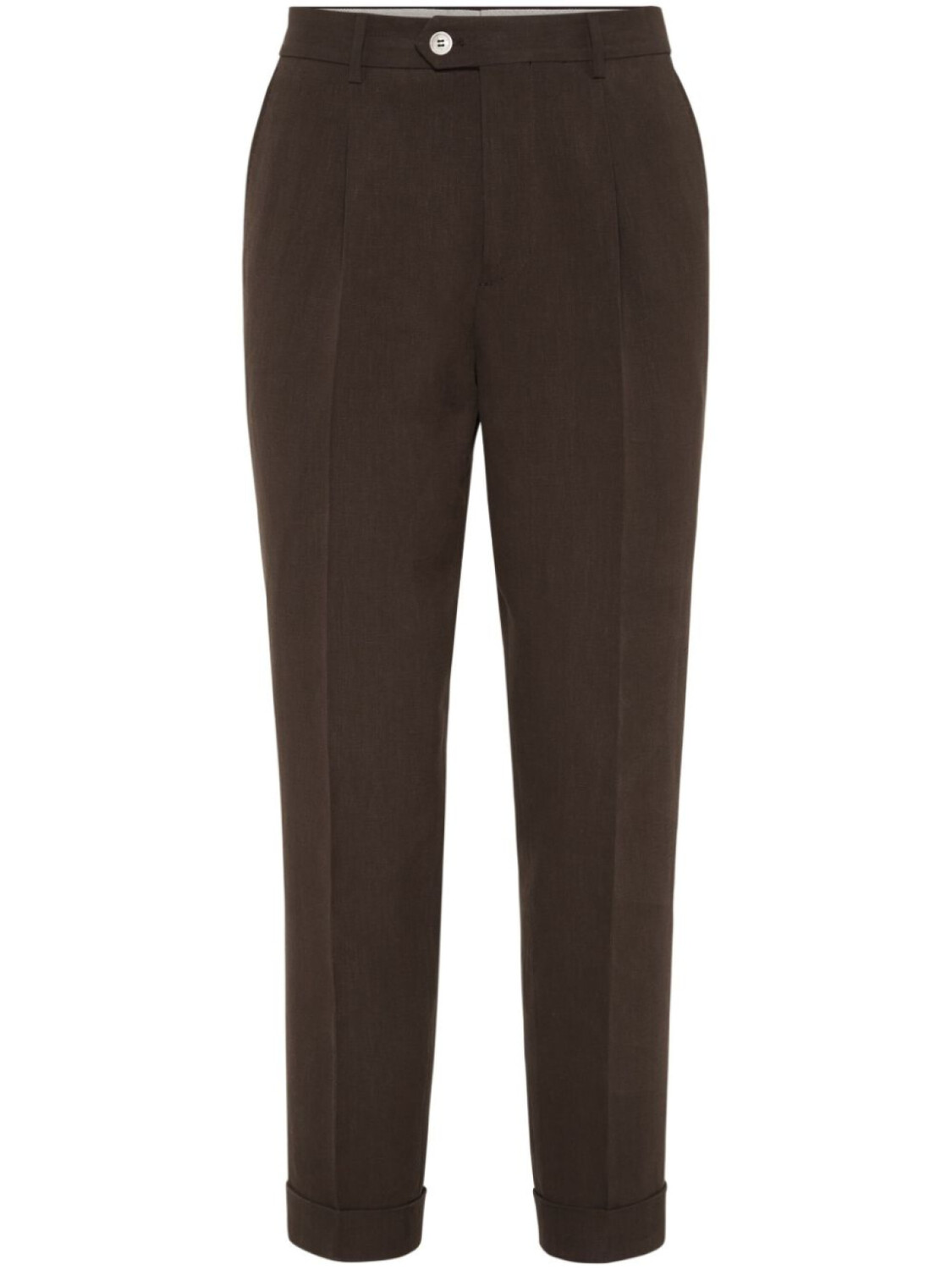 

Brunello Cucinelli льняные брюки, коричневый