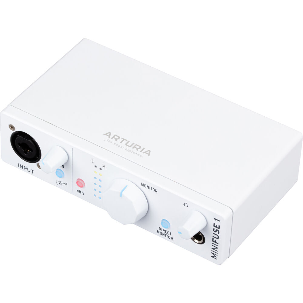 

Портативный аудиоинтерфейс Arturia MiniFuse 1 1x2 USB Type-C (белый)