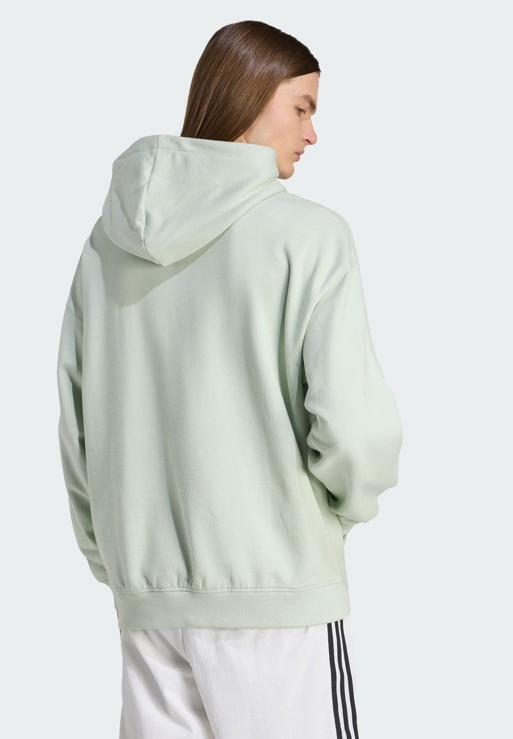 Толстовка с капюшоном Felpa Adidas Originals, зеленый — фото 2