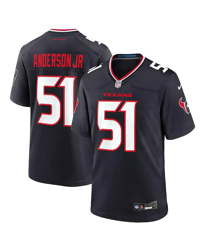 

Футболка игровая альтернативная Nike для мужчин Will Anderson Jr. Houston Texans Fanatics, синий