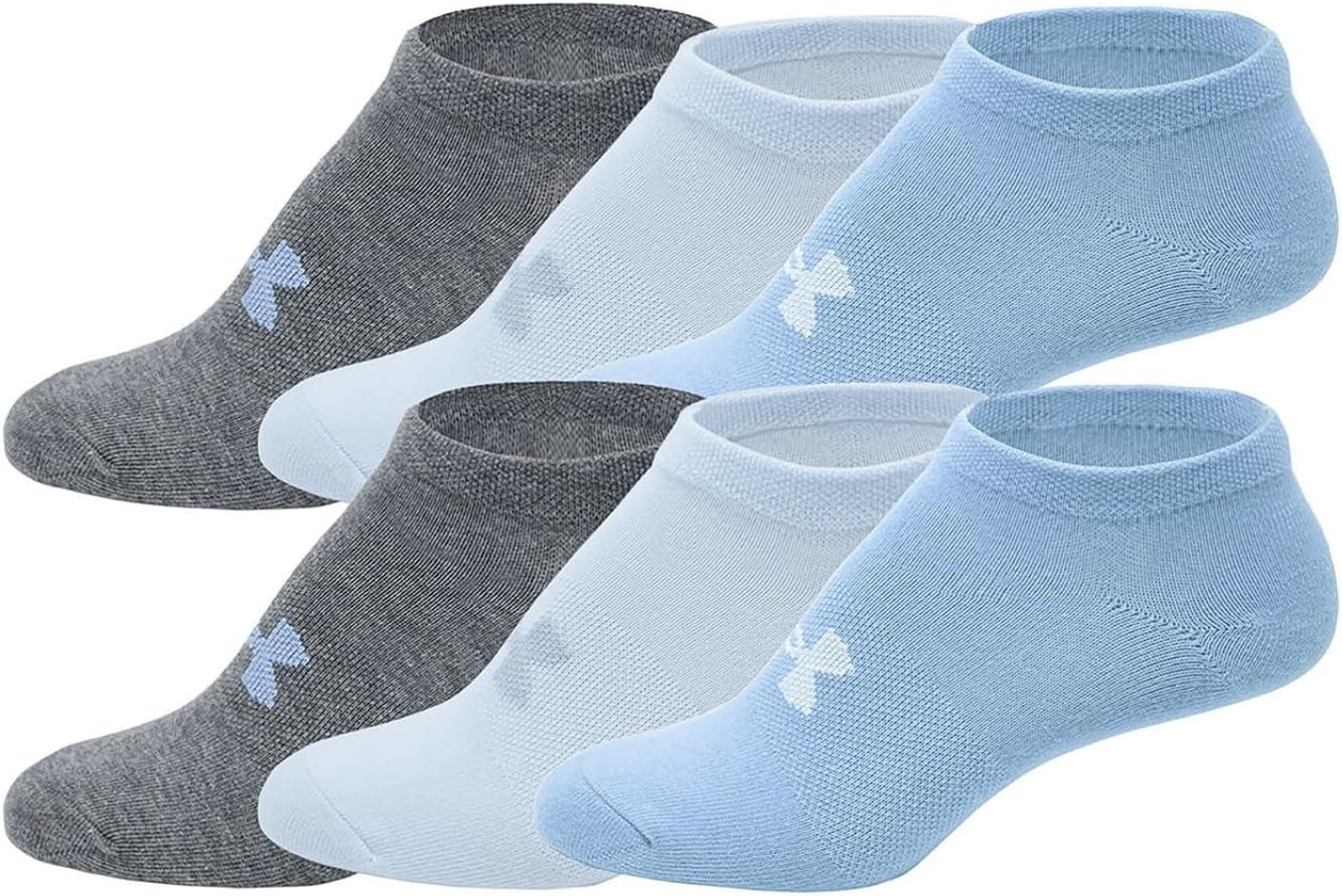 

Носки Under Armour UA Training женские No-Show, размер M, 6 пар, Blue