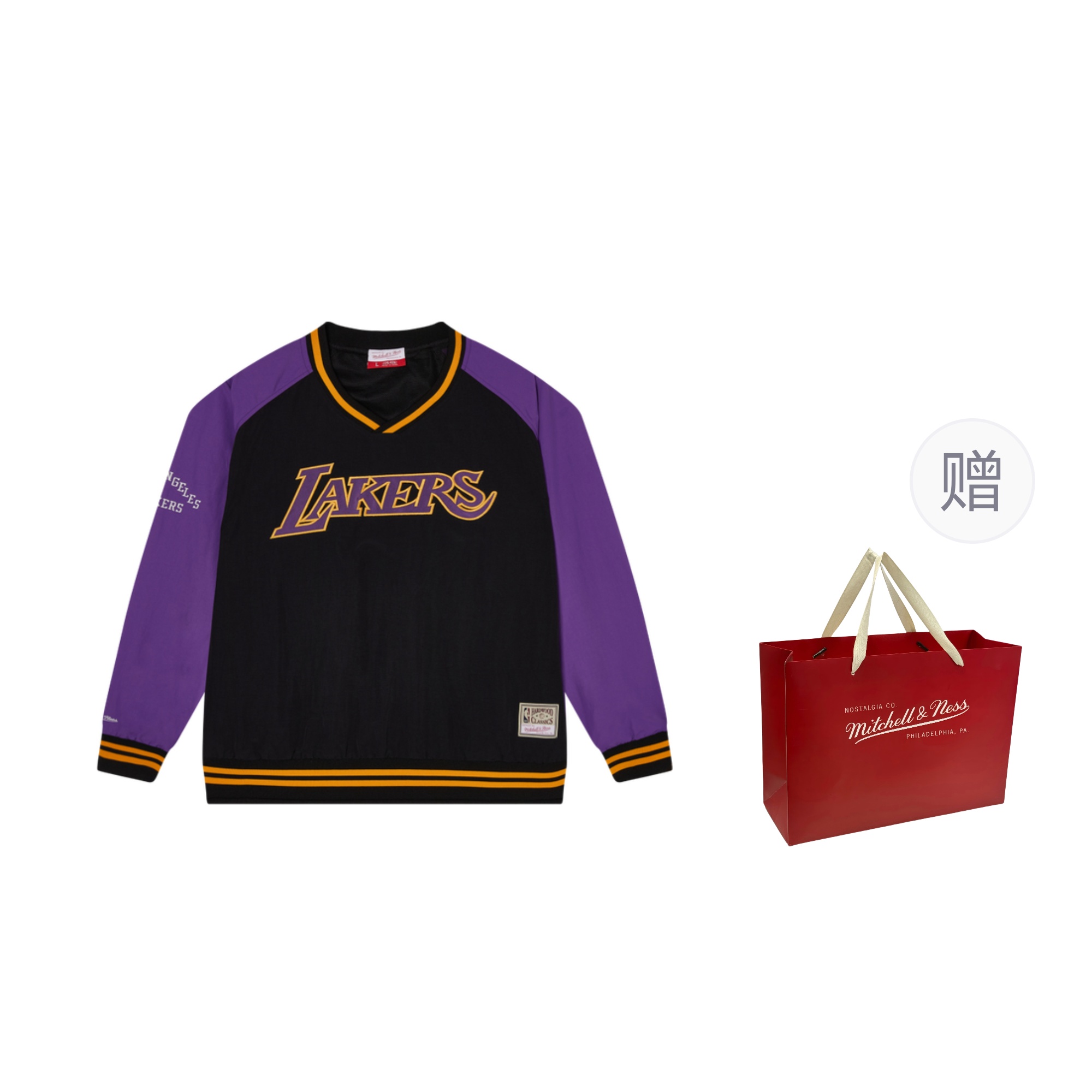 

Mitchell Ness Куртка Mitchell & Ness x NBA унисекс Bulls Warriors Lakers, Black Los Angeles Lakers (with Shopping Bag)