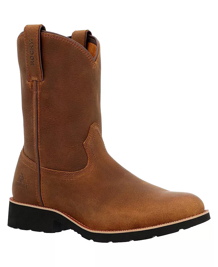 

Мужские западные ботинки Monocrepe без подкладки на резинке ROCKY, коричневый