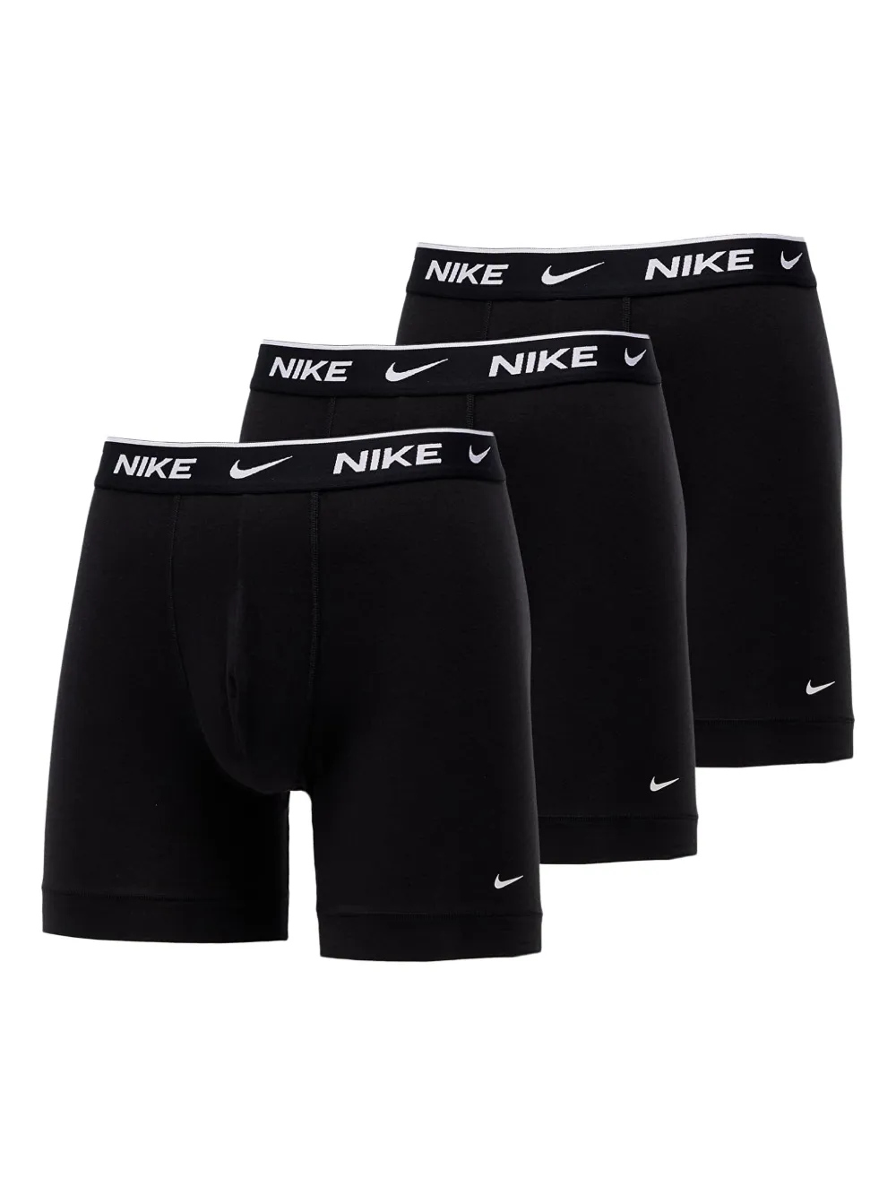 

Боксеры-трусы Dri-FIT с логотипом на поясе (упаковка из трех шт.) Nike, черный