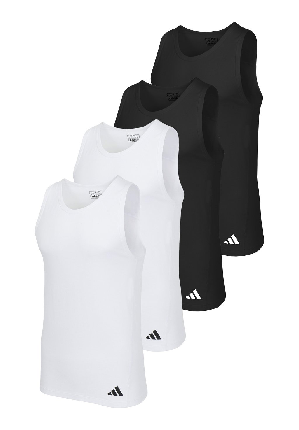 Нижняя футболка TANK 4ER PACK ACTIVE FLEX ERGONOMIC Adidas Sportswear, черный — фото 4