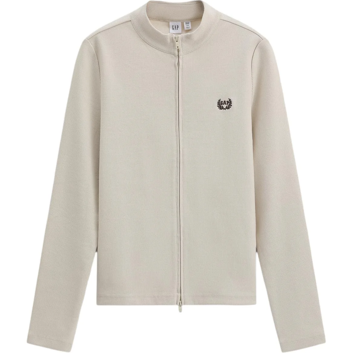 Футболка женская Stand Collar Moderate Others GAP, бежевый