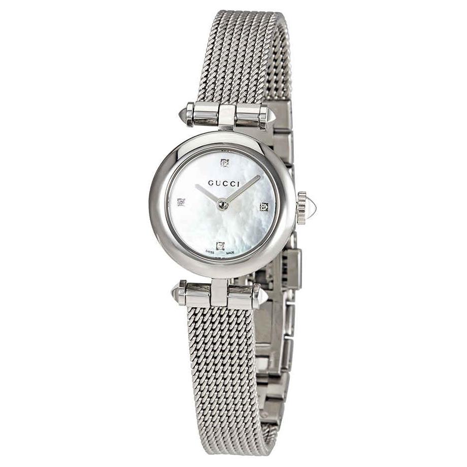 

GUCCI Часы Diamantissima Collection Wrist Watch Quartz Movement Stainless Steel Strap White Dial Women's Watch