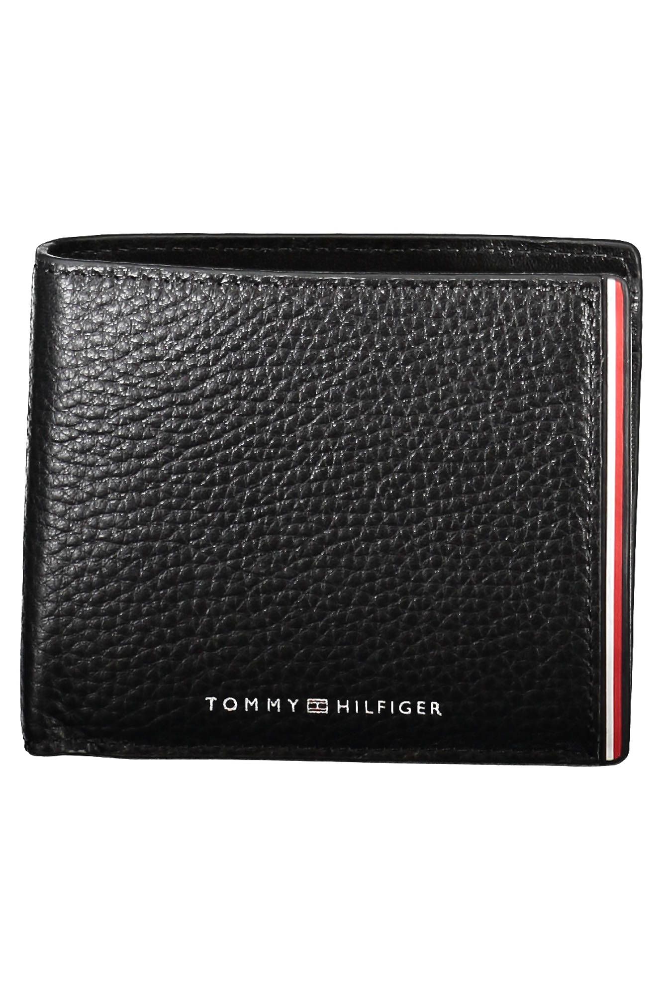 

Черный кожаный мужской кошелек Tommy Hilfiger