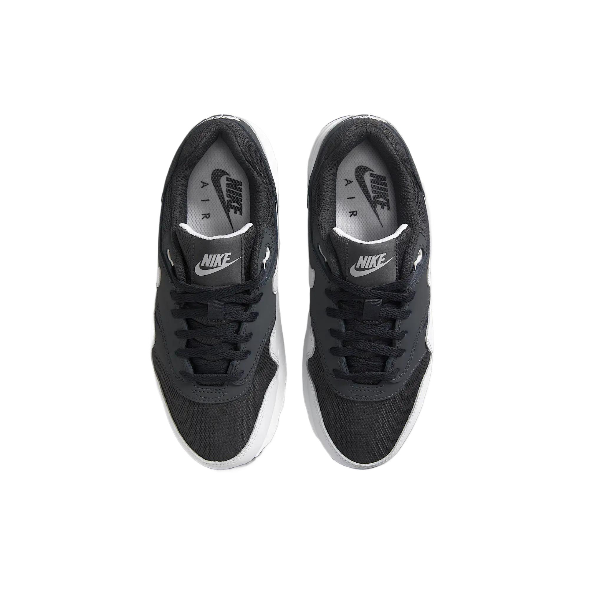 Кроссовки Air Max 1 Kids' для тренировок Nike, серый черный/серый/белый/черный — фото 3