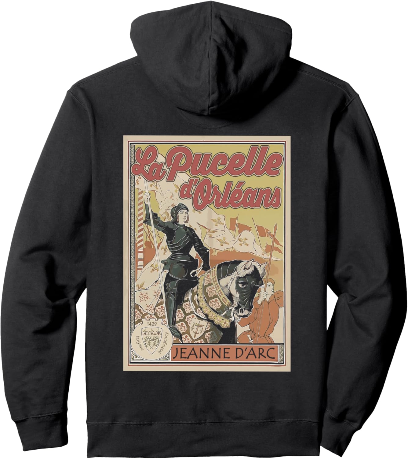 

Жанна д'Арк, Орлеанская горничная, французская героиня, худи Jeanne D'Arc France Saint Pucelle D'Orleans, черный