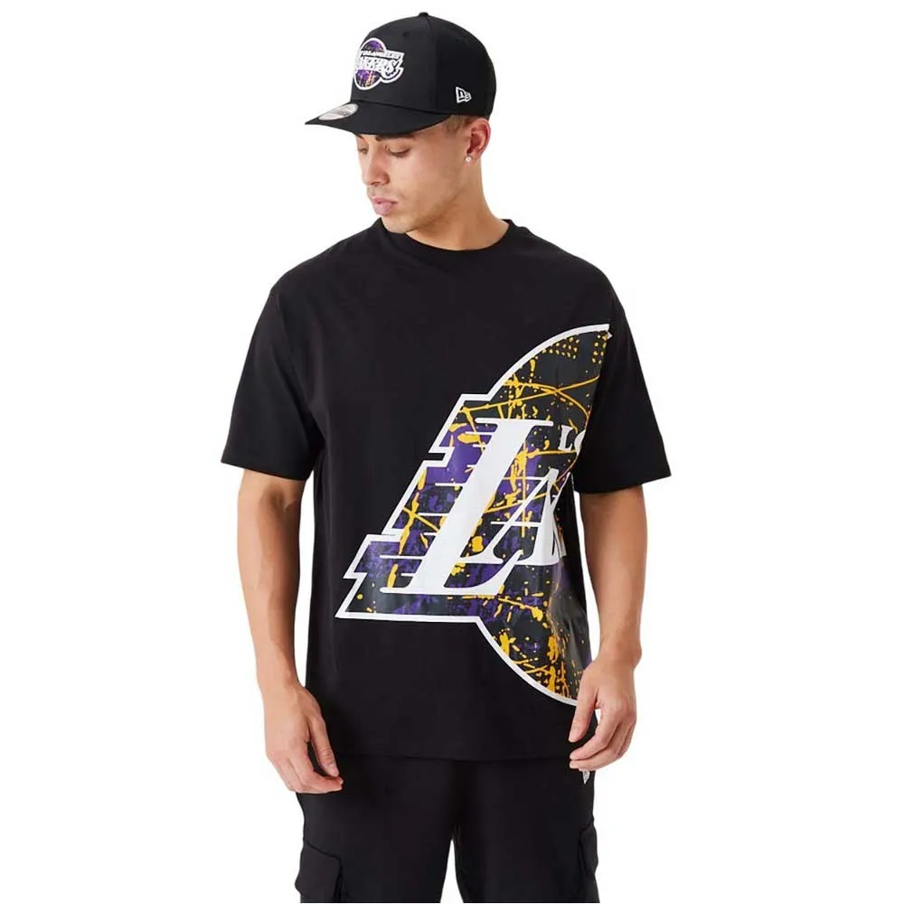 

Футболка с коротким рукавом New Era Large Team Logo Los Angeles Lakers, черный