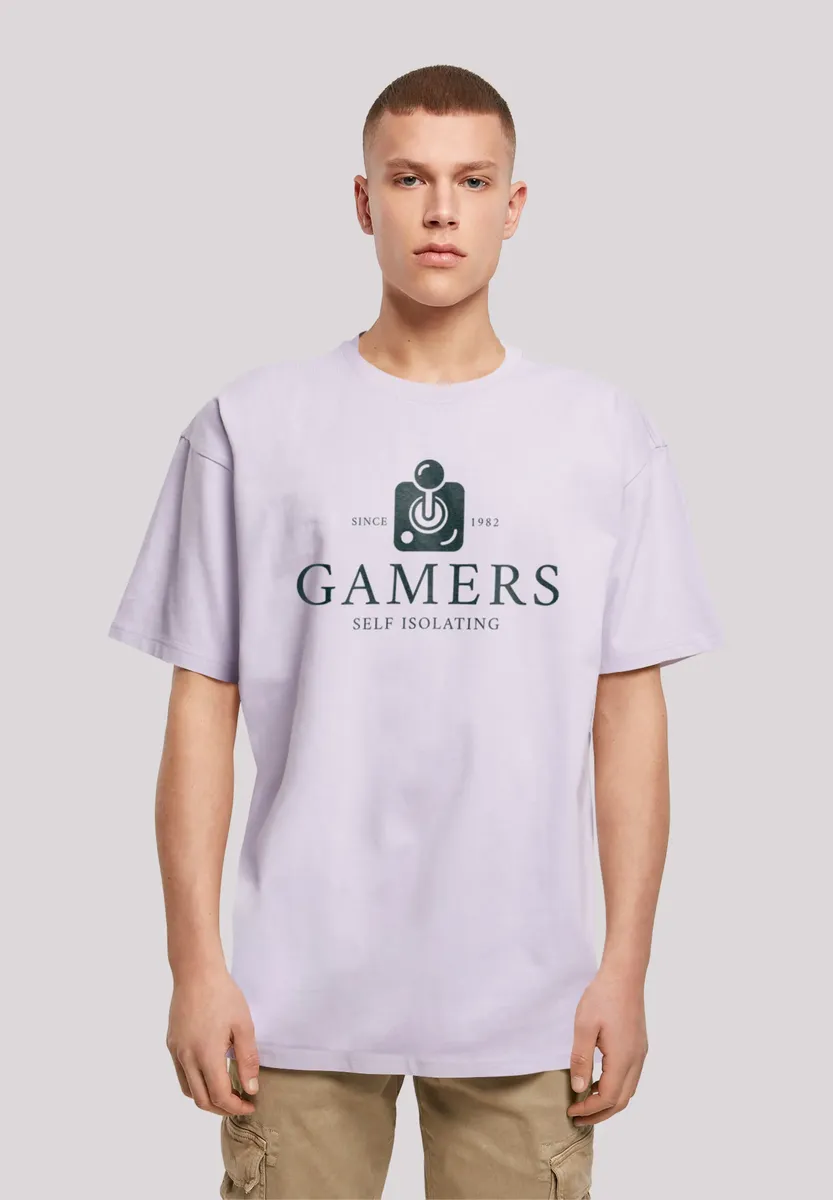 

Футболка F4NT4STIC "Gamers Self-Isolating Retro Gaming SEVENSQUARED", принт, цвет Lilac