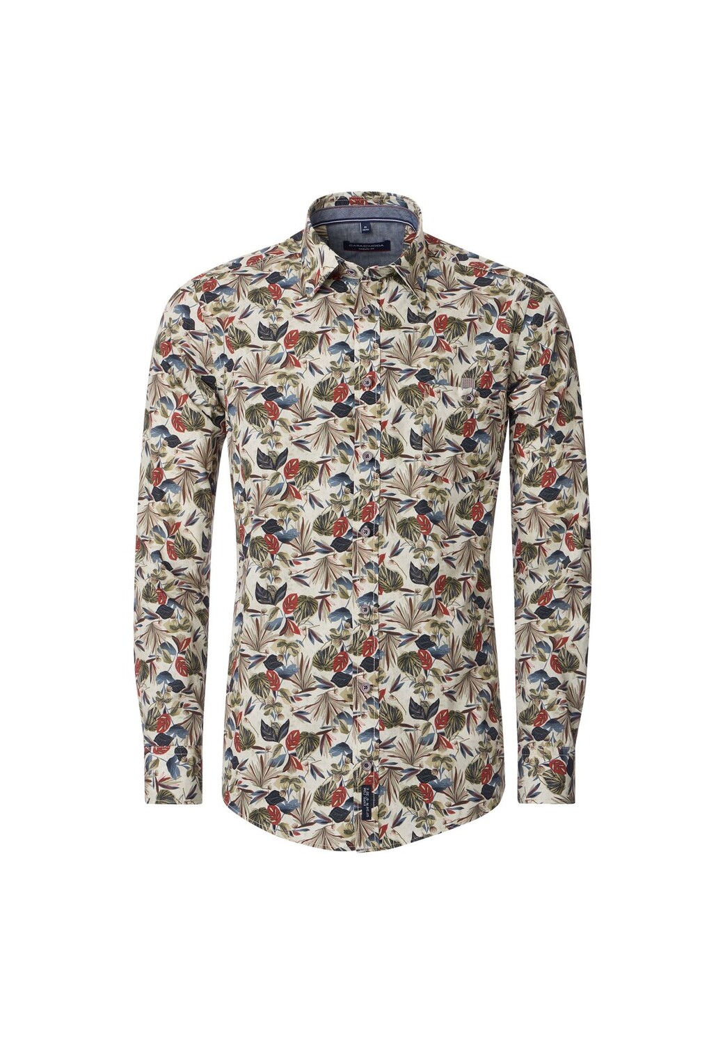 

Мужская повседневная рубашка с принтом повседневного кроя CASAMODA, красный