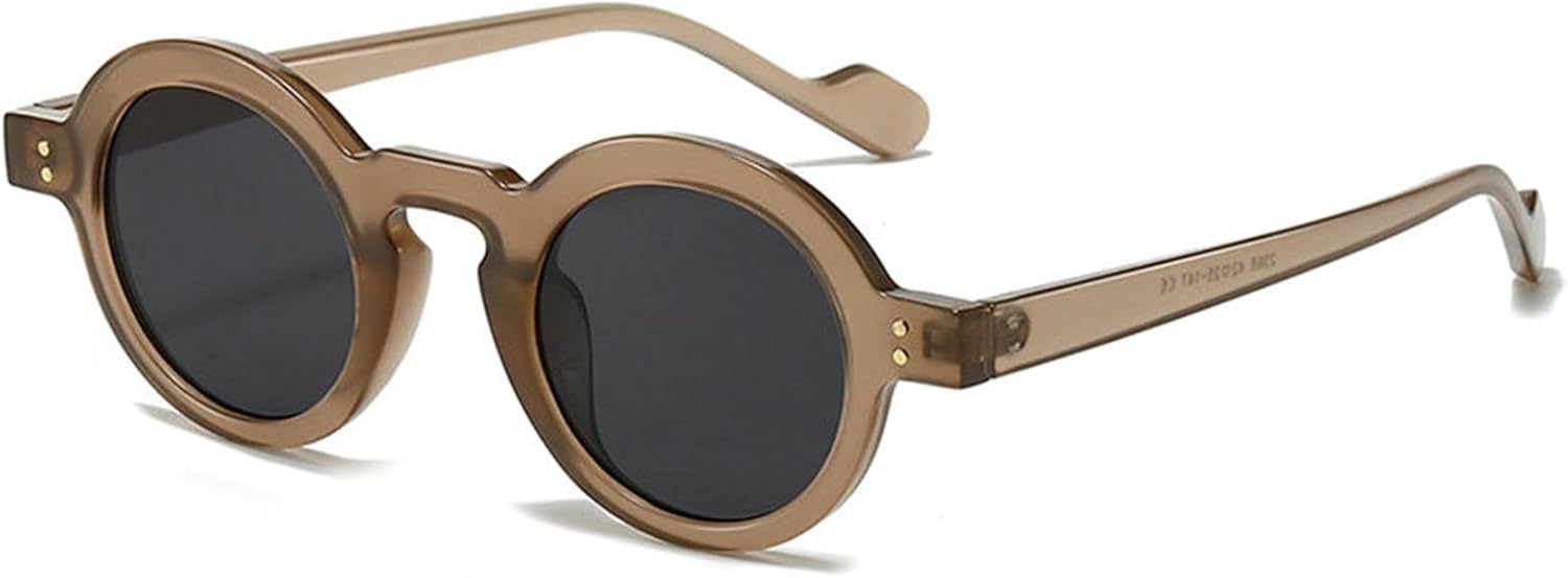 

Хелена Модные круглые солнцезащитные очки для женщин, дизайнерские, в маленькой оправе, роскошные солнцезащитные очки для женщин в винтажном стиле с заклепками, оранжевые очки helena, C10