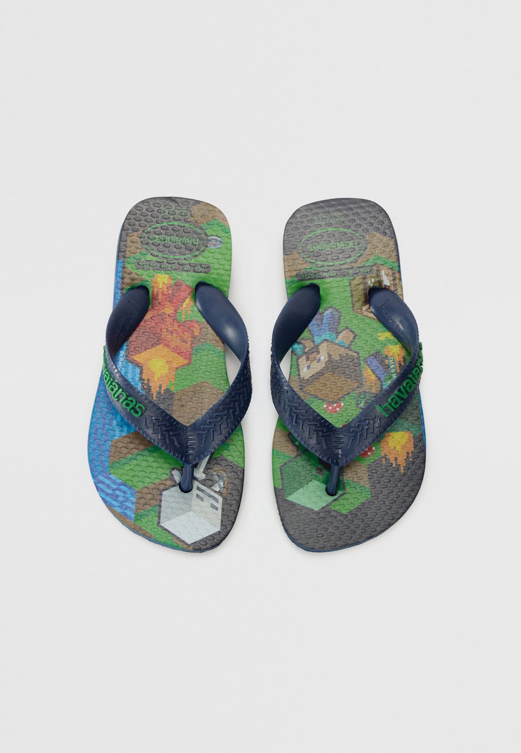 

Сандалии с Т-образной застежкой MINECRAFT - Pool slides Havaianas, темно-синий