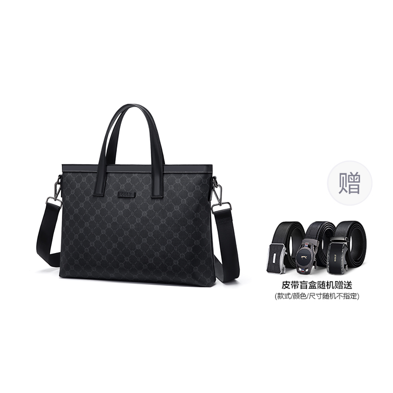 

Сумка для ноутбука 15 дюймов ПВХ, дорожная сумка для командировок, портфель большой мужской черный GOLF