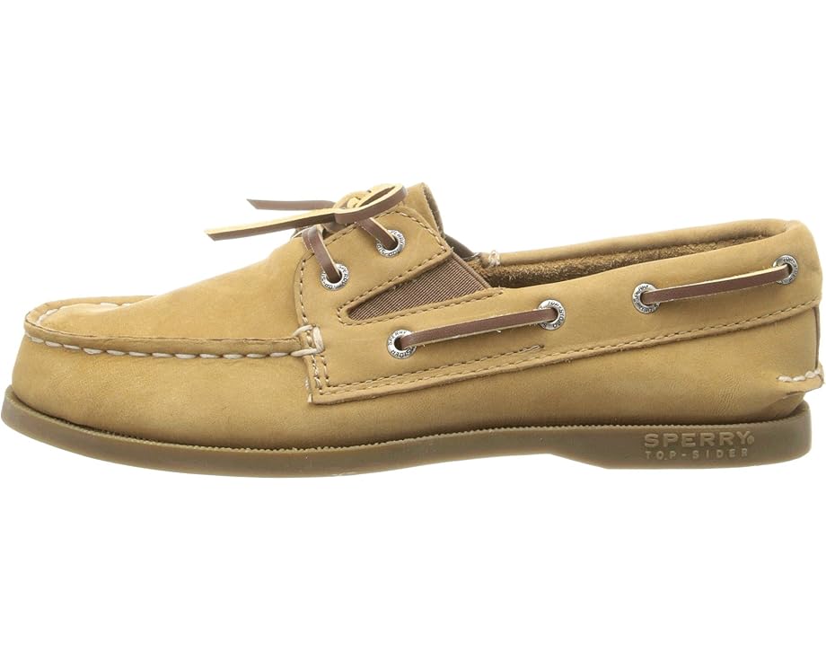Детские лодочники Sperry Authentic Original Slip On (Little Kid/Big Kid) Sperry Kids, Sahara Leather — фото 4
