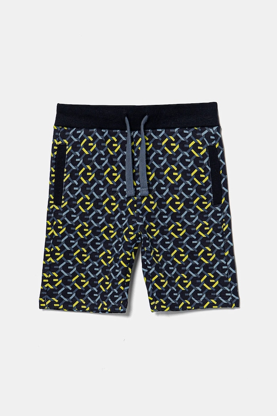 

Хлопковые детские шорты Guess, темно-синий