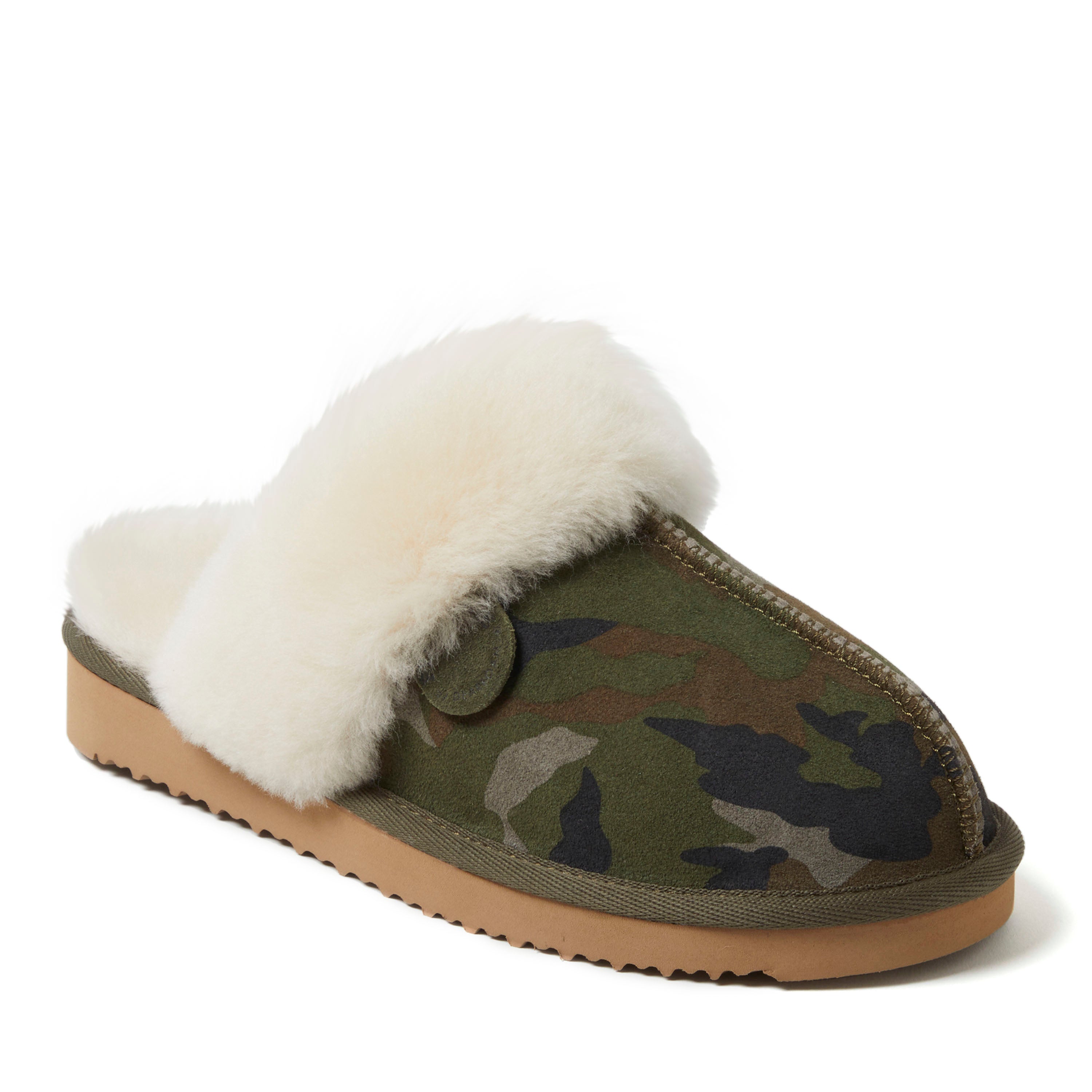 

Женская куртка Fireside By Dearfoams Sydney из натуральной овчины Scuff, цвет camo