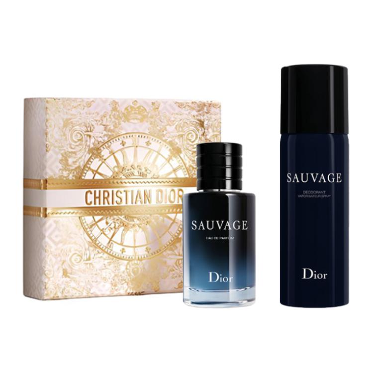 

Набор духов Sauvage с ограниченным рождественским оформлением Eau De Parfum с нотами звездчатого аниса и ванили 60мл+150мл DIOR