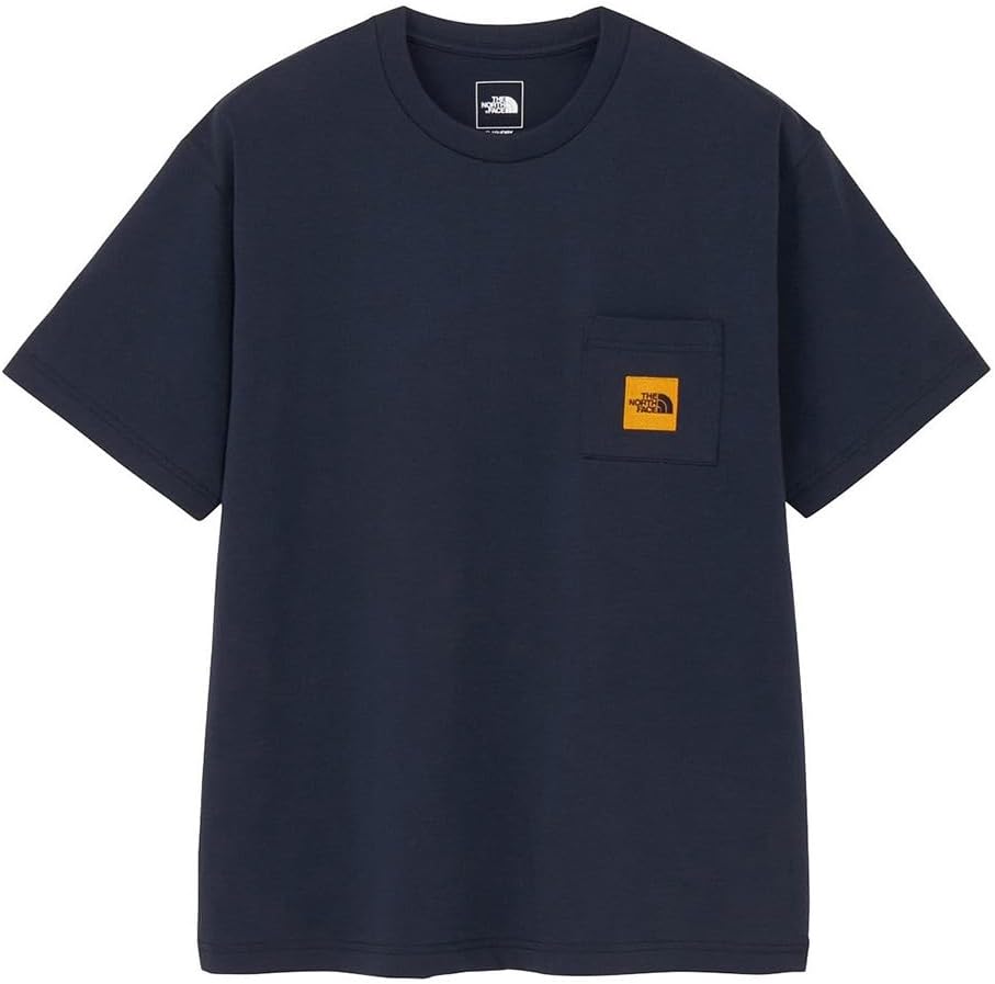 

Мужская футболка с коротким рукавом THE NORTH FACE с квадратным логотипом и карманом, темно-синий