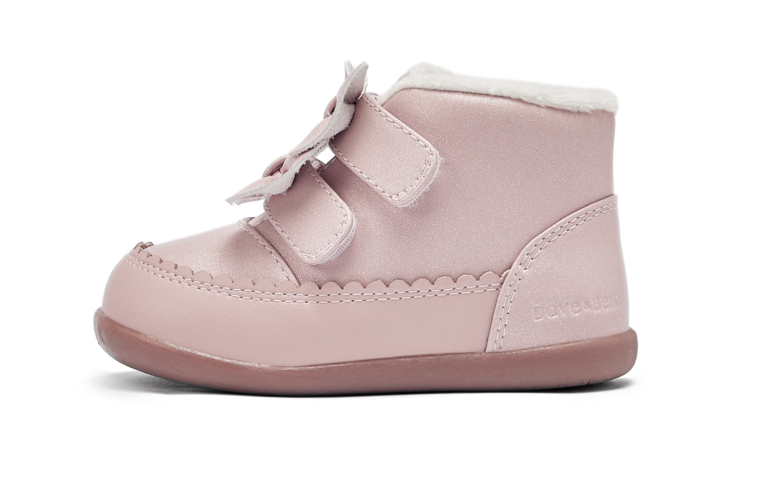 

Детские кожаные ботинки для дошкольников DAVE&BELLA, серый/розовый