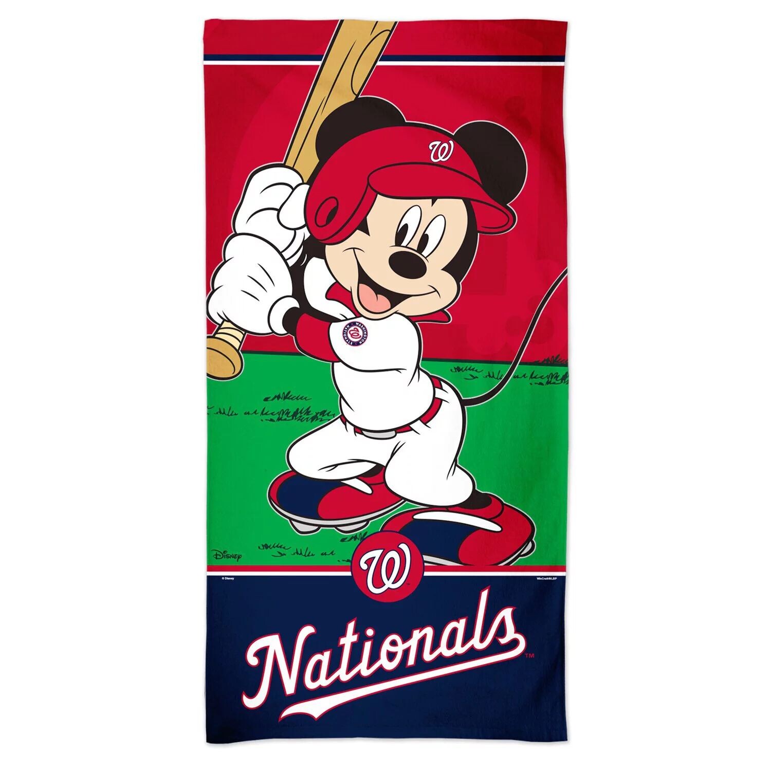 

Пляжное полотенце WinCraft Washington Nationals 30 x 60 дюймов Disney Spectra