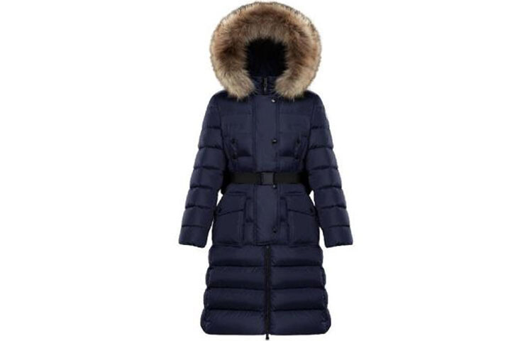 

Пуховик женский синий Moncler
