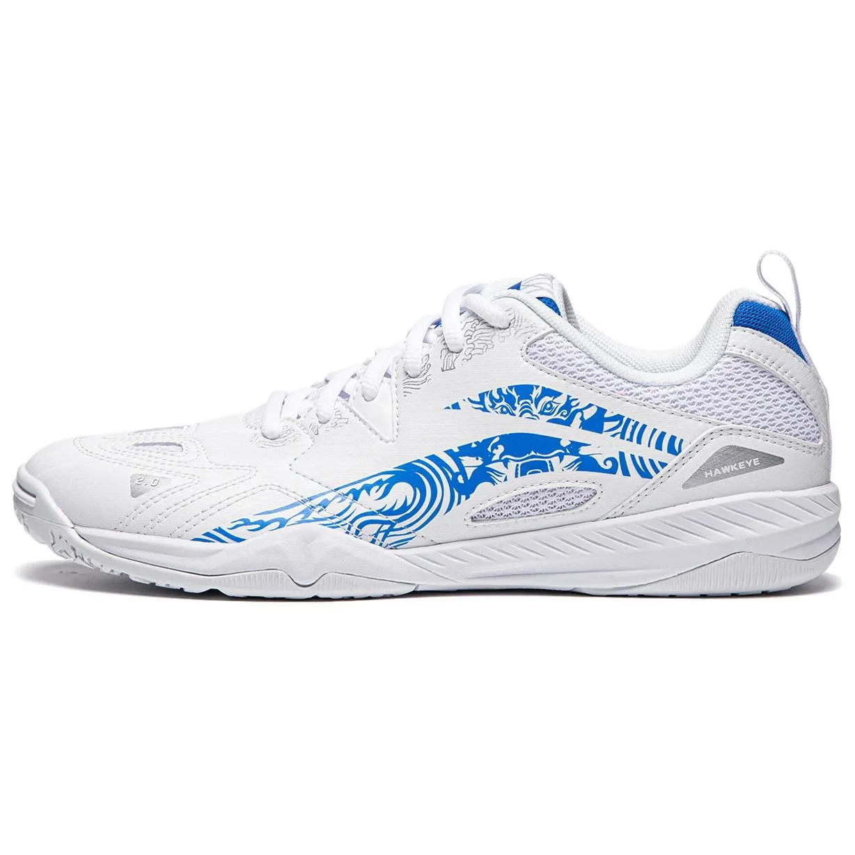 Кроссовки Li-Ning Table Tennis Collection с противоскользящей и износостойкой функцией, Standard White/Bright Blue