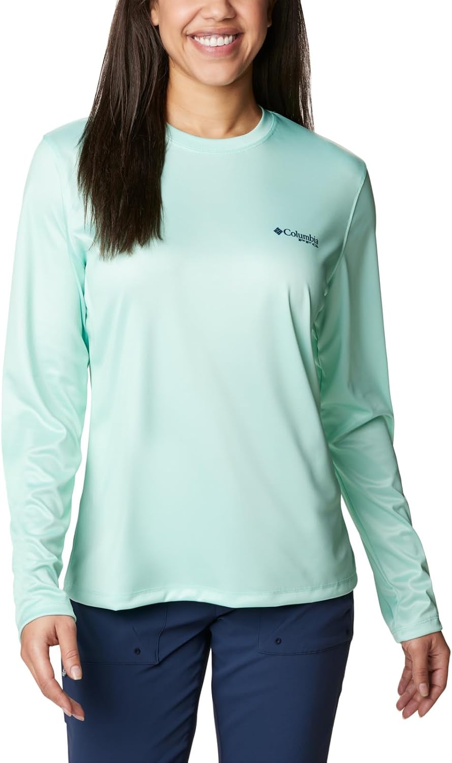 

Женская стандартная футболка Columbia Tidal Tee PFG Tri-sail Ls, Mint Cay, Зеленый, Женская стандартная футболка Columbia Tidal Tee PFG Tri-sail Ls, Mint Cay