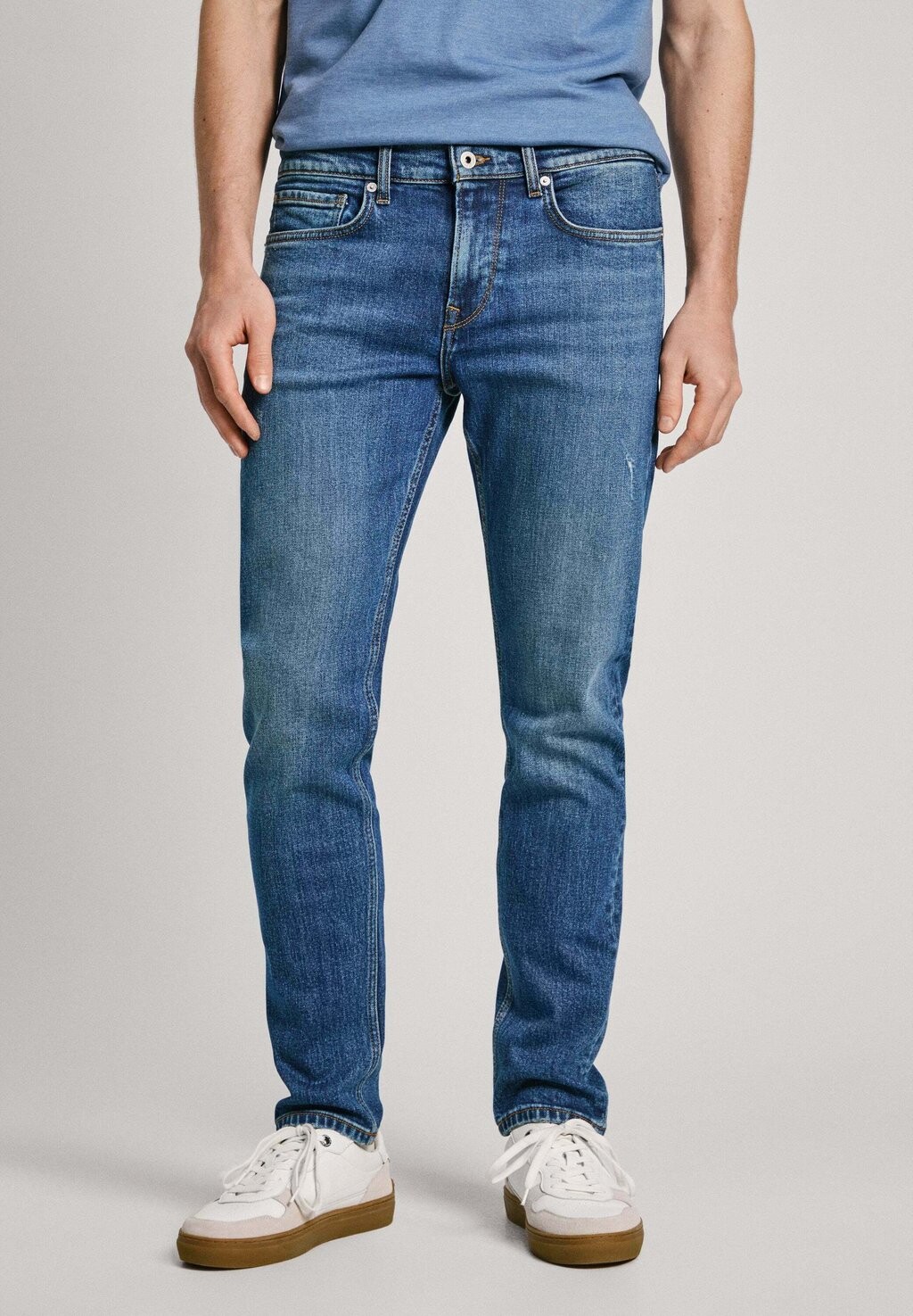 

Джинсы облегающего кроя Pepe Jeans, синий деним