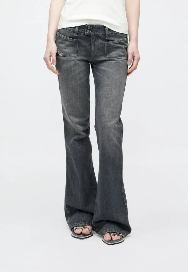 Расклешенные джинсы hush Diesel, Grey Denim