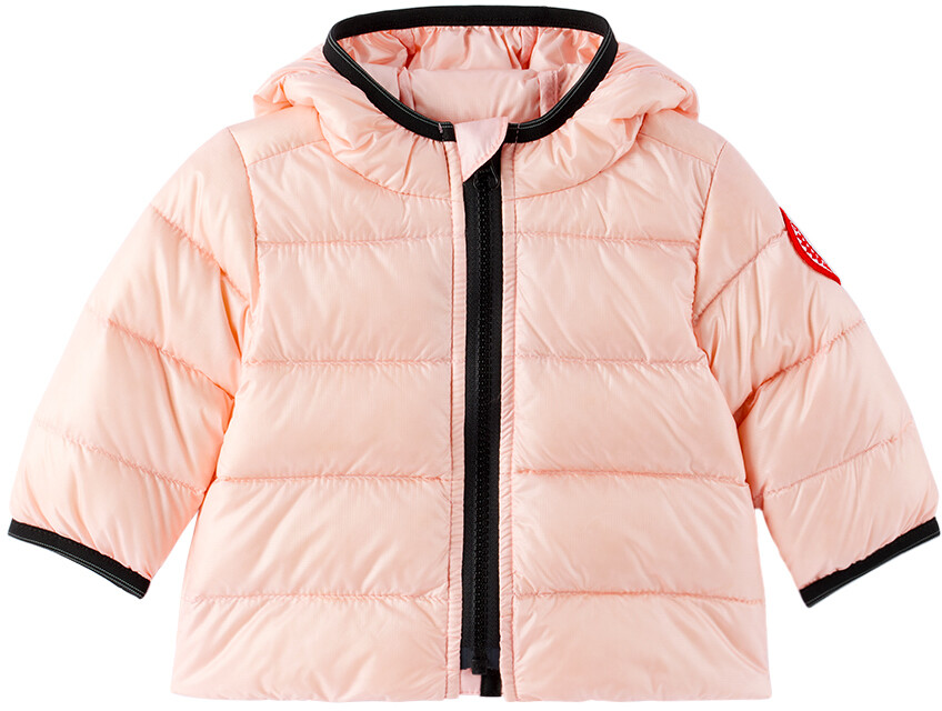 

Пуховик с капюшоном Baby Pink Crofton Canada Goose Kids, цвет Pink lemonade