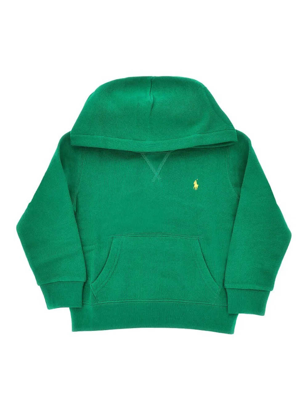 Худи с вышитым логотипом Polo Ralph Lauren Kids, зеленый — фото 2