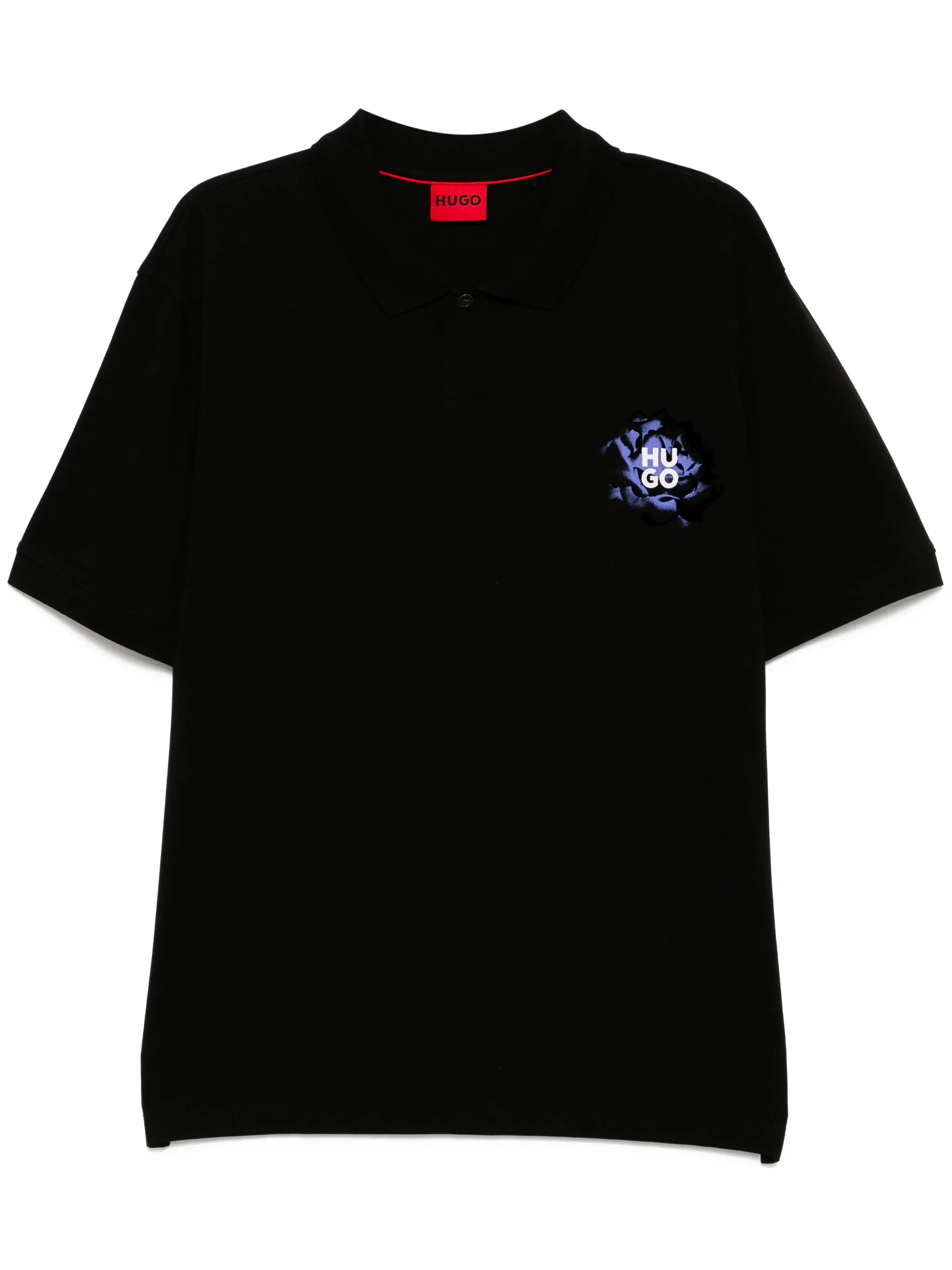 

Рубашка поло с логотипом Hugo, черный
