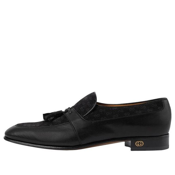 

Кроссовки tassel-trim leather loafers 'black' Gucci, черный
